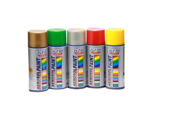 Personalização de tinta spray aerossol ouro metálico revestimento líquido para plástico metal madeira