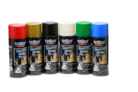 Latas da pintura 12 do aerossol/pintura à pistola acrílicas plásticas térmicas personalizadas dos grafittis carro da caixa