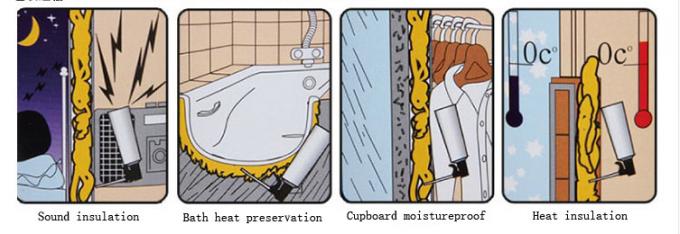 O poliuretano à prova de choque que expande espuma vedador da espuma do plutônio da isolação 0