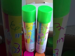 Spray de cordas ecológico e colorido para festas memoráveis