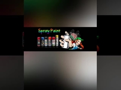 Tinta spray de duas componentes 2K para acabamento transparente automotivo