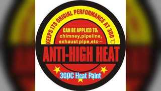 Exterior interior da pintura à pistola de alta temperatura 300C