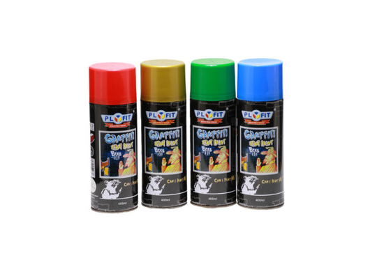 O folha de Flandres de revestimento líquido de Art Mural Spray Paint 400ml da rua dos grafittis pode PLYFIT