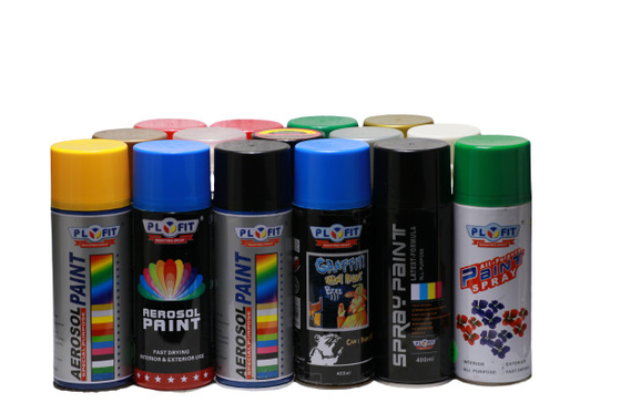 O folha de Flandres de alto brilho da pintura à pistola de secagem rápida 400ml 450ml do aerossol pode OEM