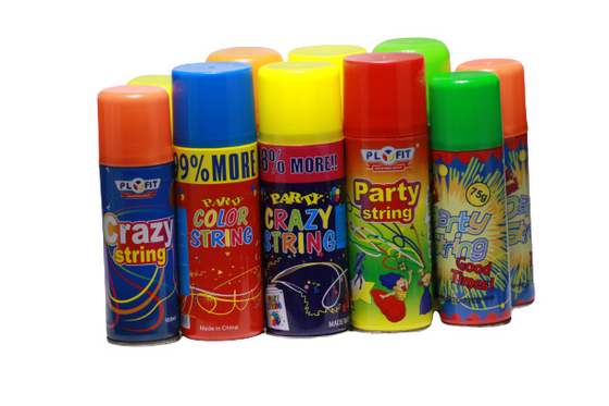 Do pulverizador colorido da corda do partido de Plyfit anti inflamável para a celebração do festival do banquete de casamento