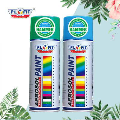 pintura à pistola acrílica do aerossol 400ml para o martelo de plástico da madeira de metal