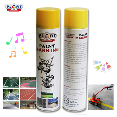 linha amarela bocais da estrada de 650ml Plyfit da borboleta da pintura da marcação para a marcação de estrada