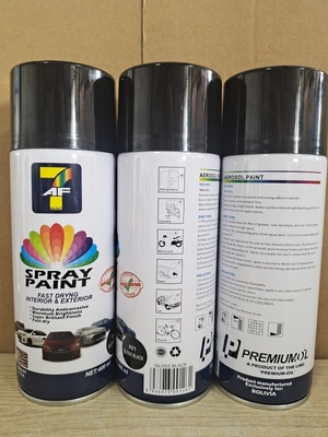 O folha de Flandres de alto brilho da pintura à pistola de secagem rápida 400ml 450ml do aerossol pode OEM