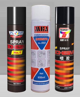 Colagem impermeável adesiva do silicone 650ml do pulverizador de matéria têxtil