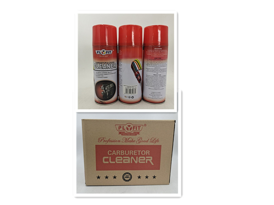 O líquido de limpeza do bloqueador do carburador do aerossol de Plyfit pulveriza 450ml remove a sujeira gordurosa